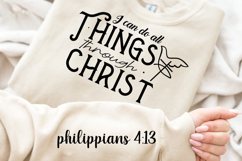 I Can Do All Things Through Sleeve SVG, Bible Quotes SVG Product Image 2