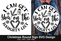 I Can Get You on the SVG - Christmas Round Signs Design Product Image 1
