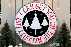 I Can Get You On The SVG ,Christmas Round SVG Design Product Image 2