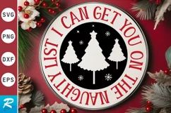 I Can Get You On The SVG ,Christmas Round SVG Design Product Image 1