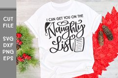 I Can Get You on the Naughty List, Hand Lettered Christmas Product Image 2