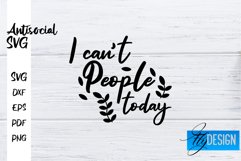 Antisocial Quotes SVG | Sarcastic Quotes|Funny Quotes Design Product Image 1