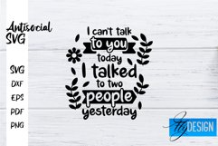 Antisocial Quotes SVG | Sarcastic Quotes|Funny Quotes Design Product Image 1