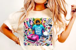 I Can Totally Make That PNG, Crafting PNG, Craft Girl PNG Product Image 1