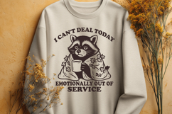 Funny Fall SVG Bundle | Snarky Raccoon Autumn PNG Designs Product Image 4