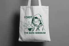 Funny Sarcastic Toad Wizard SVG - I Cast The Bare Minimum Product Image 2