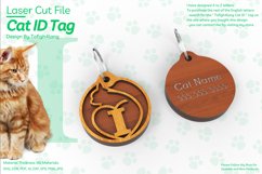 I | Cat ID Tag | Cat ID Tag Slide On Collar| laser cut | SVG Product Image 2