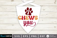 I Chews You SVG, Valentine&#039;s Day SVG Design Product Image 1