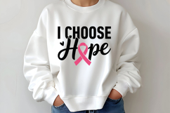 I Choose Hope SVG | Breast Cancer Awareness SVG Product Image 2