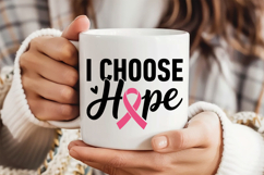I Choose Hope SVG | Breast Cancer Awareness SVG Product Image 3