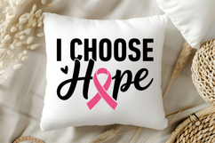 I Choose Hope SVG | Breast Cancer Awareness SVG Product Image 5