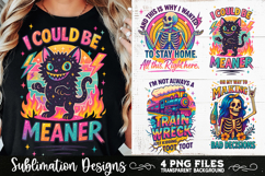 Sarcastic skeleton Retro funny PNG Sublimation Product Image 1