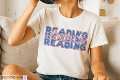 I'd Rather Be Reading Baseball SVG PNG T-shirt Design Product Image 2