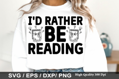 Reading Books SVG Design -I like books more than people Product Image 2