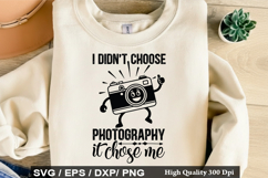 Photographer SVG Design - i didn t choose photography it Product Image 3