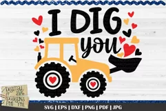 I Dig You is a professional design for cutting with all major cutting machines. Printable versions also included for sublimation, DTG printing etc.