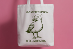 Funny Seagull SVG - I Do Not Feel Bonita I Feel Stressita Product Image 3