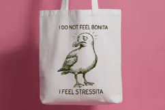 Funny Seagull SVG - I Do Not Feel Bonita I Feel Stressita Product Image 3
