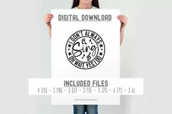 Don't Always Sing SVG - Music Shirt Svg- choir teacher Svg Product Image 3