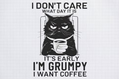Sublimation PNG, Grumpy Cat Coffee Lover Product Image 1