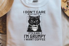 Sublimation PNG, Grumpy Cat Coffee Lover Product Image 2