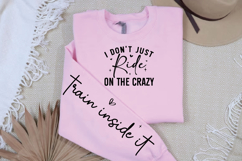 I don't just ride on the Crazy Sleeve SVG, Funny SVG Product Image 2