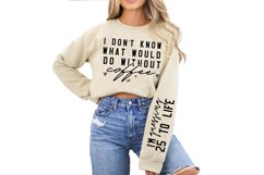 I Don't Know What Sleeve SVG, Sarcastic SVG Design Product Image 2