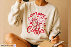 Valentine Coffee SVG PNG T-shirt Design Product Image 3
