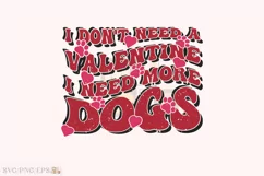 Funny Dog Lover Gift, Dog Valentine SVG T-shirt Design Product Image 1