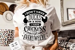 I don't have ducks or a row svg, I have chickens svg Product Image 2