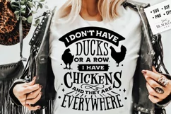 I don't have ducks or a row svg, I have chickens svg Product Image 1