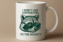 Funny Raccoon SVG Sarcastic Introvert Shirt File PNG Product Image 2