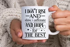 I Don't Rise And Shine I SVG, Sarcastic SVG Design Product Image 3