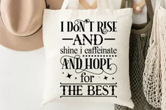 I Don't Rise And Shine I SVG, Sarcastic SVG Design Product Image 2