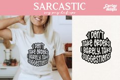I Don&#039;t Take Orders SVG