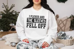Funny Gym SVG, I Flexed and The Sleeves Fell Off SVG Product Image 2