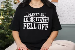 Funny Gym SVG, I Flexed and The Sleeves Fell Off SVG Product Image 3