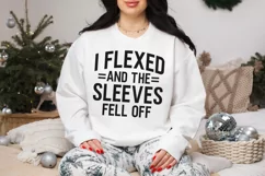 Funny Gym SVG, I Flexed and The Sleeves Fell Off SVG Product Image 2