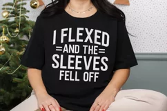 Funny Gym SVG, I Flexed and The Sleeves Fell Off SVG Product Image 3