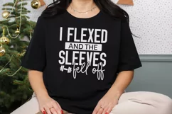 Funny Gym SVG, I Flexed and The Sleeves Fell Off SVG Product Image 3