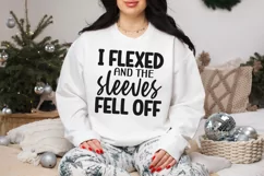 Funny Gym SVG, I Flexed and The Sleeves Fell Off SVG Product Image 2