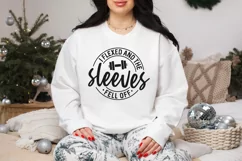 Funny Gym SVG, I Flexed and The Sleeves Fell Off SVG Product Image 2