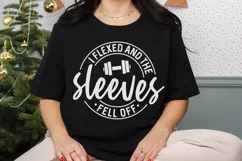 Funny Gym SVG, I Flexed and The Sleeves Fell Off SVG Product Image 3