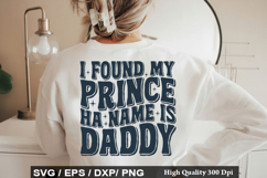 i found my prince ha name SVG - Retro Father's Day Design Product Image 1
