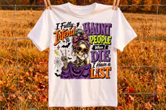 I Fully Intend To Haunt People When I Die PNG,Trendy Spooky Product Image 2