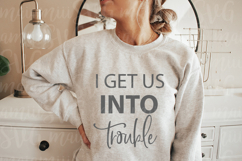 I Get Us Into Trouble &amp; Out of Trouble SVG Funny Best Friend Product Image 2