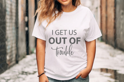 I Get Us Into Trouble &amp; Out of Trouble SVG Funny Best Friend Product Image 3