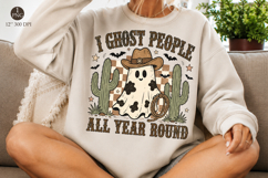 I Ghost People All Year Round Png, Cool Ghost Halloween, Product Image 1