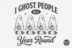 Funny Halloween SVG Designs| 12 Spooky Ghost SVG Designs Product Image 9