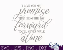 Farmhouse Love Round Sign Svg, You Will Never Walk Alone Product Image 2